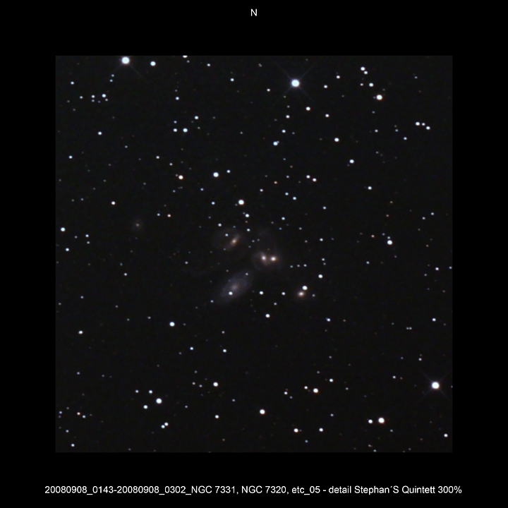 20080908_0143-20080908_0302_NGC 7331, NGC 7320, etc_05 - detail Stephan Quintett 300pc.JPG -  Peg Newton d 309,5 / af 1623 & Coma Corrector CANON-EOS5D (AFC-Filter) 800 ASA no add. filter 6 light-frames 360s, auto dark, 5 flat, 10 bias Guidemaster, DSS, Canon-RAW-Image, Adobe-PS-CS3  